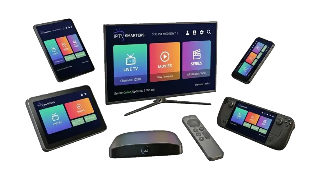 Télévision, tablette, smartphone et box sur lesquels installer IPTV